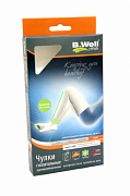 B.Well Чулки JW-214 Care противоэмболические р.2, белые, 1 класс компрессии