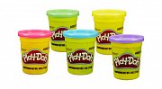 Play-Doh b6756 пластилин 1 банка 112 гр в ассорт (фиол, розов, оранж,голуб.желт)