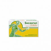 Бисангил таблетки покрытые пленочной оболочкой 5 мг+6,25 мг 30 шт. Бисангил