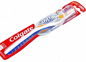 Colgate 360 Зубная щетка Глубокая Чистка средней жесткости