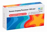 Калия йодид Реневал таблетки 100 мкг 112 шт. Обновление Калия йодид Реневал таблетки 100 мкг 112 шт. Обновление