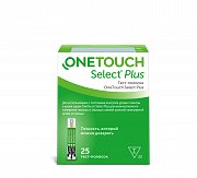 One Touch Select Plus тест-полоски для экспресс-диагностики глюкозы в крови 25 шт. One Touch Select Plus тест-полоски для экспресс-диагностики глюкозы в крови 25 шт.