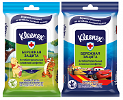 Kleenex Салфетки влажные антибактериальные Дисней 10 шт.