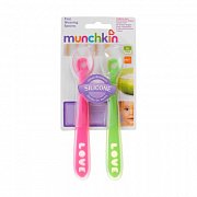 Munchkin Набор силиконовых ложек с 4 мес. 2 шт.