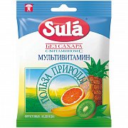 Леденцы Зула (Sula) мультивитамин 60г без сахара