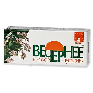 Вечернее Плюс пустырник 100 шт. драже Биокор (БАД)