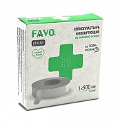 Лейкопластырь 1 см х 500 см на тканевой основе Favo