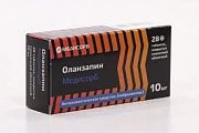 Оланзапин таблетки 10 мг 30 шт. Оланзапин таблетки 10 мг 30 шт.