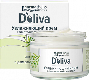 Doliva Крем для лица Увлажняющий с гиалуроновой кислотой 50 мл