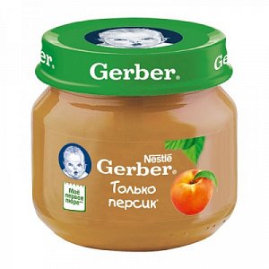 Gerber Пюре Персик с 4 мес. 80 г