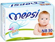 Mepsi Подгузники с рельефным слоем до 6 кг 30 шт.