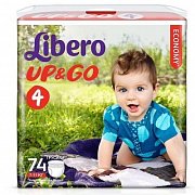 Libero Подгузники-трусики Up&Go гига Maxi 7-11 кг 74 шт.