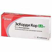 ЭсКорди Кор таблетки 2,5 мг 30 шт. ЭсКорди Кор таблетки 2,5 мг 30 шт.