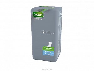 Depend Прокладки Normal для мужчин урологические 10 шт.