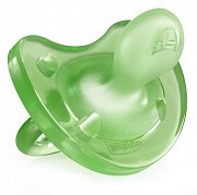 Chicco Physio Soft Пустышка силиконовая зеленая 0м+