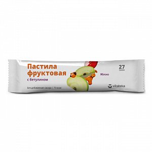 Пастила фруктовая 27г яблоко Витатека