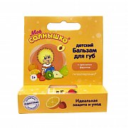 Мое солнышко Бальзам для губ детский Фрукты 2,8 г Мое солнышко Бальзам для губ детский Фрукты 2,8 г