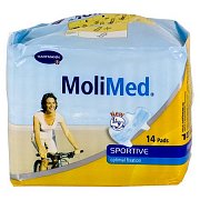 MoliMed Sportive Прокладки урологические женские с крылышками 14 шт. MoliMed Sportive Прокладки урологические женские с крылышками 14 шт.