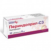 Периндоприл-СЗ таблетки 8 мг 30 шт. Периндоприл-СЗ таблетки 8 мг 30 шт.