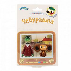 Союзмультфильм Фигурки Крокодил Гена и Чебурашка GT8408 2 фигурки, со светом и звуком