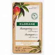 Klorane Шампунь брусковый с маслом манго 80г Klorane Шампунь брусковый с маслом манго 80г