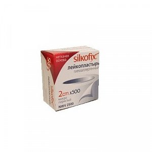 Лейкопластырь 2 см х 500 см нетканая основа Silkofix