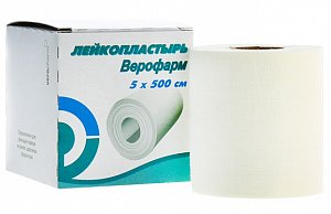 Лейкопластырь 5 см х 500 см Верофарм