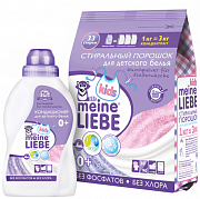 Meine Liebe Набор для детского белья: Стиральный порошек 1000 мл + кондиционер 500 мл
