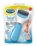 Scholl Пилка Velvet smooth Электрическая роликовая Голубая Scholl Пилка Velvet smooth Электрическая роликовая Голубая