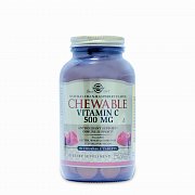 Солгар Витамин С 500 мг с малиновым вкусом таблетки 90 шт. (БАД)