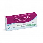 Стрептатест экспресс-тест для диагностики стрептококка группы А тест-полоски 5 шт.