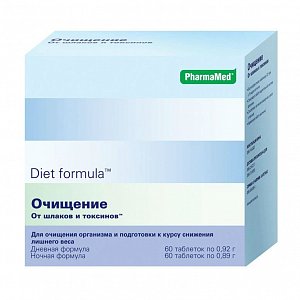 Diet Formula Очищение от шлаков и токсинов День-ночь таблетки 60 шт.+60 шт.