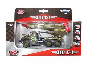 Технопарк Машина ЗИЛ 131 с ракетой металл CT10-001-R-3