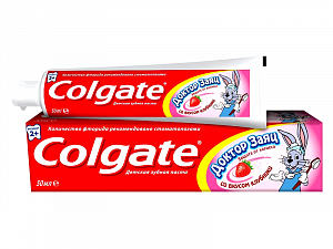 Colgate Зубная паста Доктор заяц Клубника 50 мл