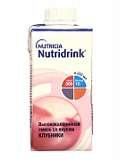 Нутридринк специализированное питание со вкусом клубники 200 мл Нутридринк специализированное питание со вкусом клубники 200 мл