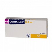 Сонизин капсулы с модифицированным высвобождением 0,4 мг 30 шт. Сонизин капсулы с модифицированным высвобождением 0,4 мг 30 шт.
