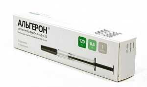Альгерон раствор для подкожного введения 200 мкг/мл 120 мкг 0,6 мл шприц 1 шт.