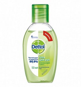 Dettol Гель для рук с алоэ 50 мл