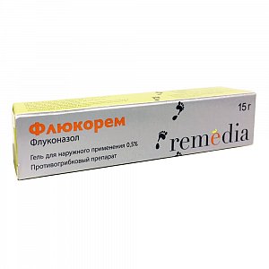 Флюкорем гель для наружного применения 0,5% туба 15 г