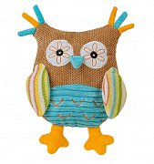 BabyOno Игрушка мягкая с погремушкой Сова 0м+