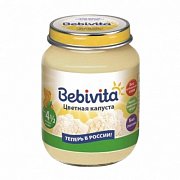 Bebivita Пюре Цветная капуста 100 г с 4,5 мес.