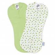 Summer Infant Конверт SwaddleMe пеленальный на молний 2 шт. Зеленый  Горошек