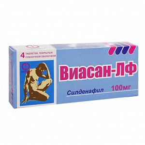 Виасан-ЛФ таблетки покрытые пленочной оболочкой 100 мг 4 шт.