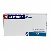 Мертенил таблетки покрытые пленочной оболочкой 40 мг 30 шт. Мертенил таблетки покрытые пленочной оболочкой 40 мг 30 шт.