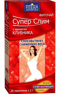 Фиточай Супер слим Клубника фильтр-пакетики 2 г 30 шт.