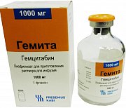 Гемита лиофилизат для приготовления раствора для инфузий 1000 мг флакон 1 шт. Гемита