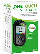 One Touch Select Plus Flex Глюкометр + ручка для прокалывания и ланцеты 10шт.