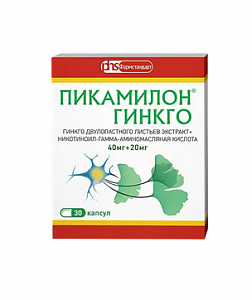 Пикамилон Гинкго капсулы 40мг+20мг 30 шт.