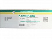 Изониазид раствор для инъекций 10% ампулы 5 мл 10 шт. Изониазид раствор для инъекций 10% ампулы 5 мл 10 шт.