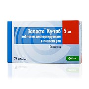 Заласта Ку-таб таблетки диспергтруемые в полости рта 5 мг 28 шт. Заласта Ку-таб